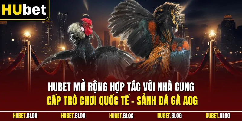 HUBET mở rộng hợp tác với nhà cung cấp trò chơi quốc tế - Sảnh đá gà AOG